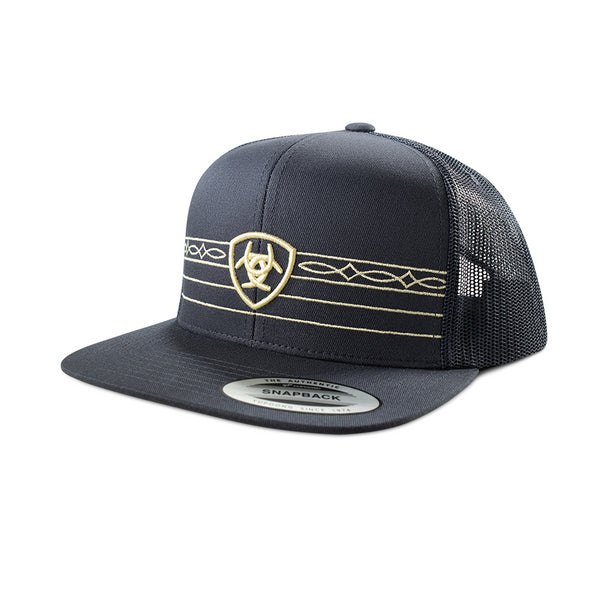 Ariat Mens Shield & Boot Stitch Cap Navy - A300092103