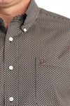 CINCH NAVY WEAVE PRINT - MENS SHIRT - MTW1106020