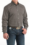 CINCH NAVY WEAVE PRINT - MENS SHIRT - MTW1106020