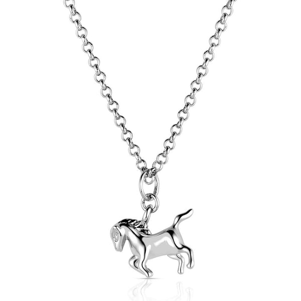 Montana Silversmiths Prancing Horse Necklace NC3381