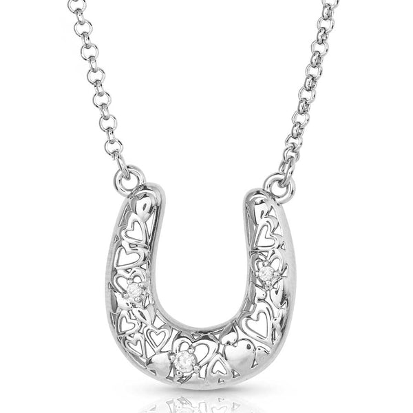 Montana Silversmith Heartfelt Luck Horseshoe Necklace NC5700