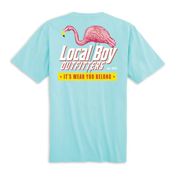 Local Boy Pocket T-Shirt Neon Natty L1000348-AQU