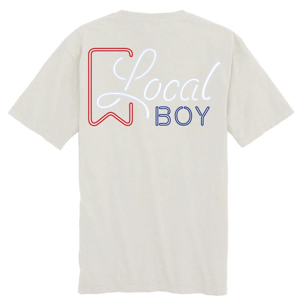 Local Boy Outfitters Neon Ultra Short Sleeve Tee - Silver - L1000662-SIL