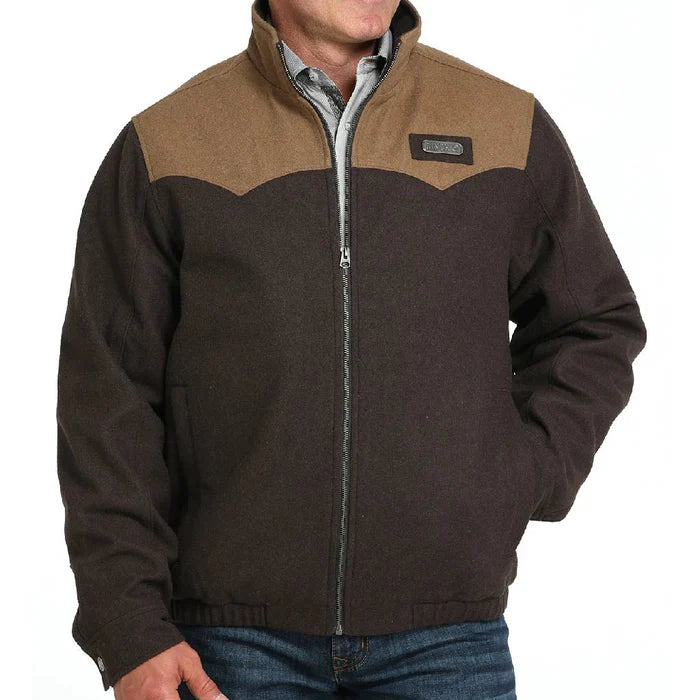 Cinch Men's Concealed Carry Wooly Jacket - Brown - MWJ1590005