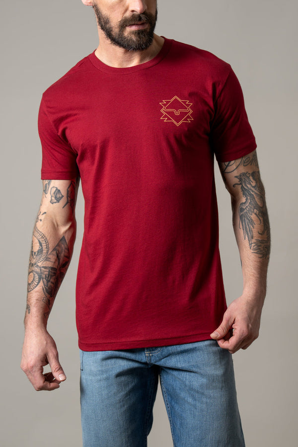 Kimes Ranch Mens Red Cardinal North Star TShirt