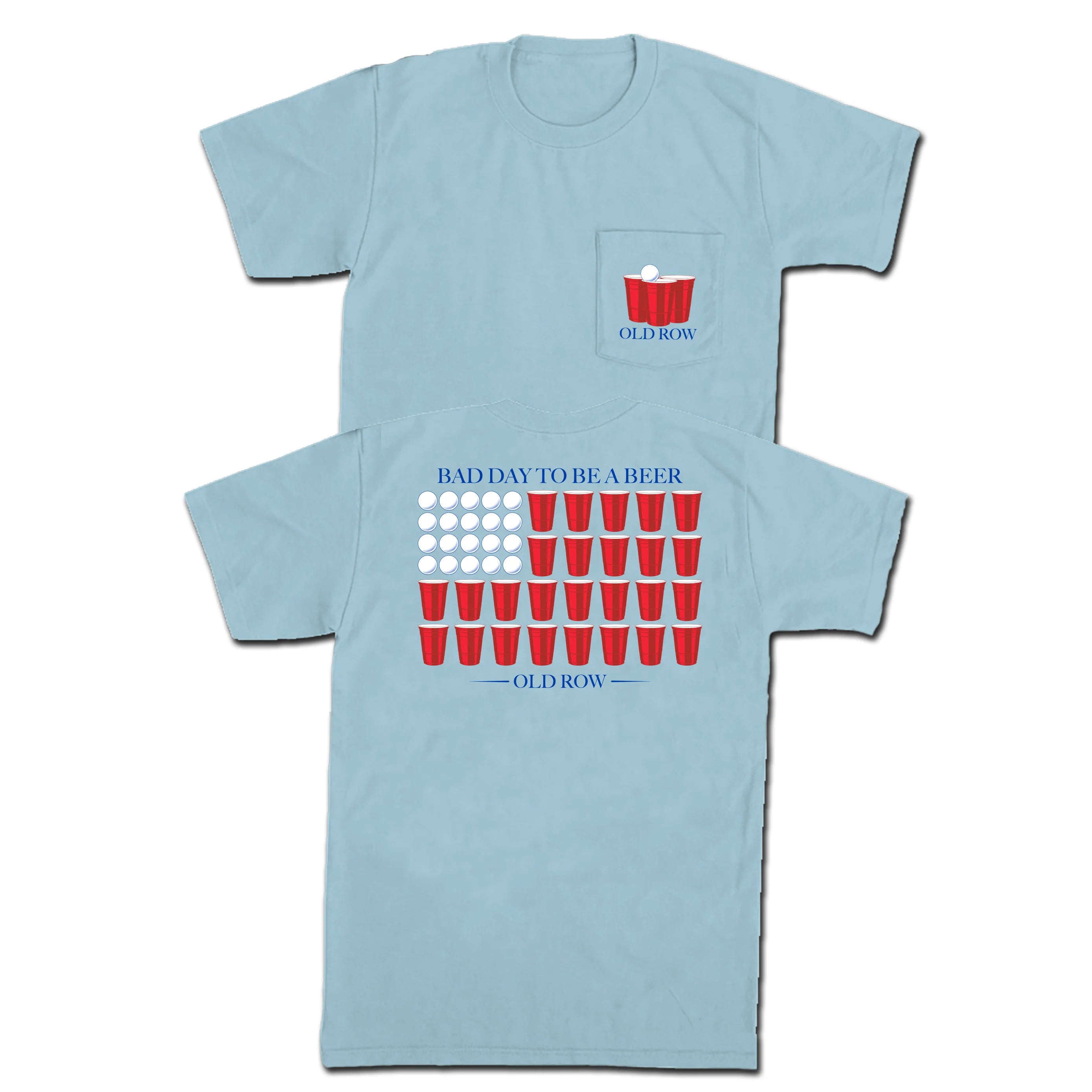OLD ROW THE BDTBAB PONG USA POCKET TEE