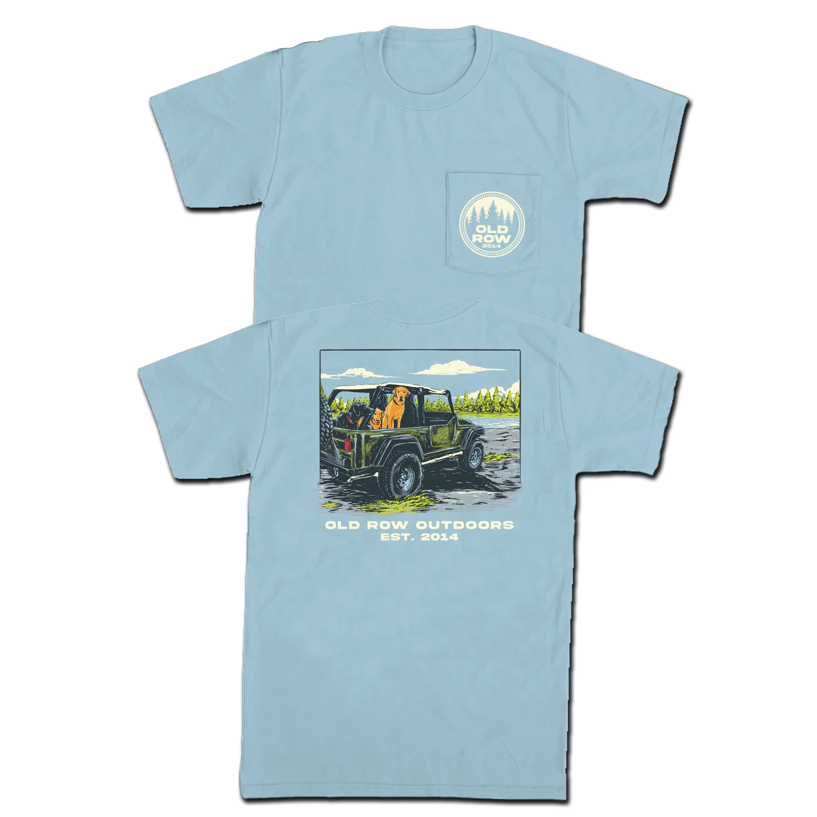 Old Row Outdoors 4X4 Dogs Pocket Tee WROW1936