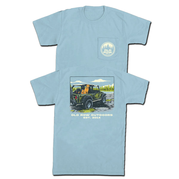 Old Row Outdoors 4X4 Dogs Pocket Tee WROW1936