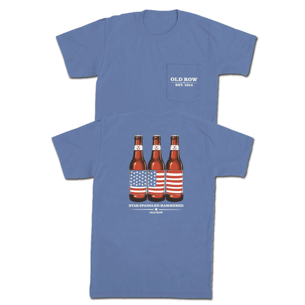 Old Row Star Spangled Hammered Pocket Tee WROW-2876