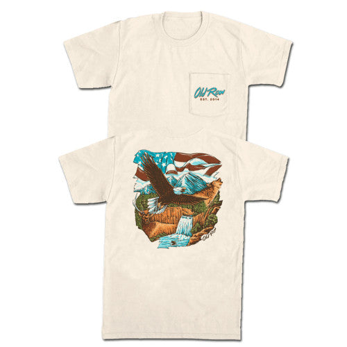 Old Row Outdoors USA Pocket Tee-WROW3537