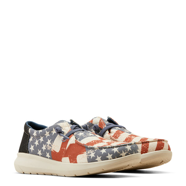 Ariat Men's Hilo American Flag Print Casual Slip On Shoes - 10047103