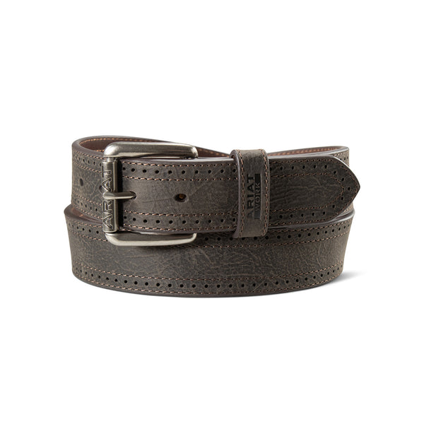 Ariat Work Men's Dark Brown Performance Edge Work Belt - A1700334