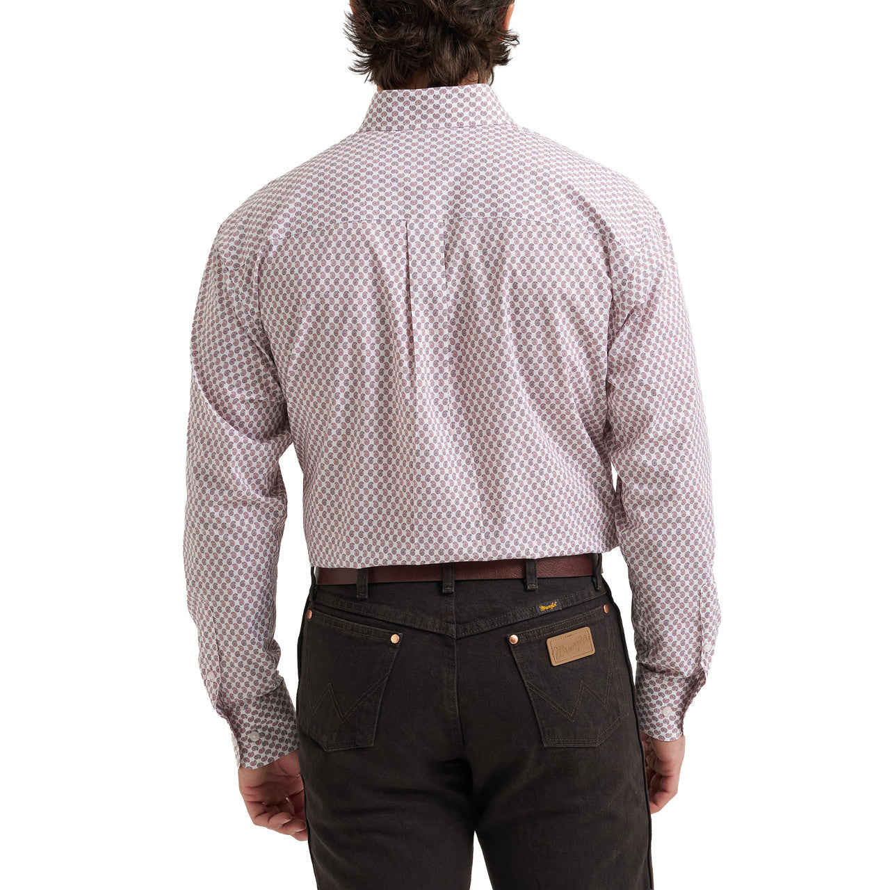 Wrangler Men's Paisley Long Sleeve Western Button Down Shirt - 112381627