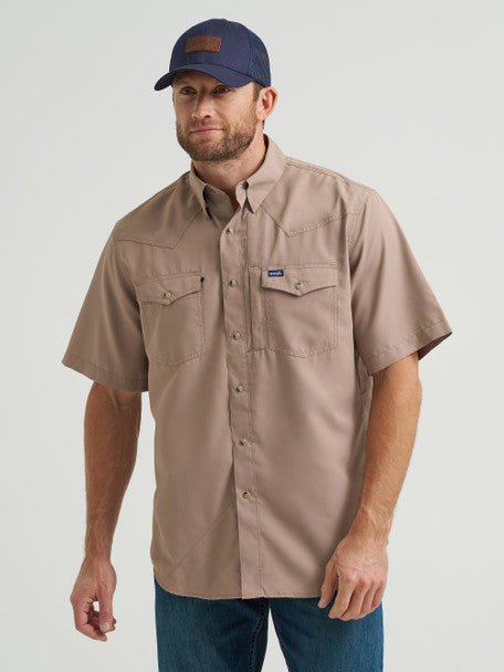 Wrangler Men's Brown Button Up - 112369444