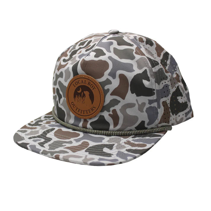 Local Boy Perforated Flat Brim Hat - Localflage - L3000246-LCF