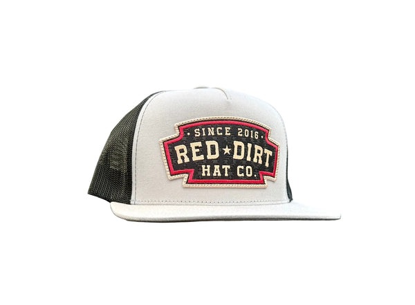 Red Dirt Up In Lights Silver and Black 5 Panel - RDHC-540