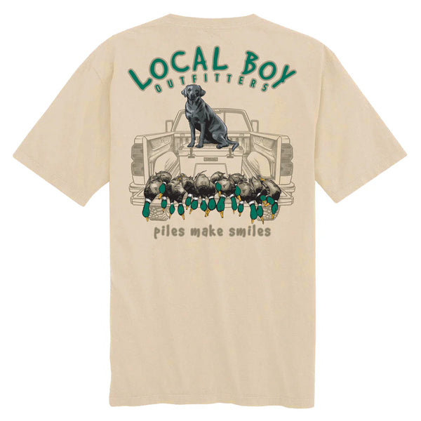 Local Boy Outfitters Piles Make Smiles Tee - Latte - L1000641-LAT