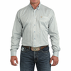 Cinch Men's Light Blue Striped Button Down MTW1106153