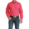 Cinch Men's Pink Geometric Print Button Down Shirt - MTW1106046