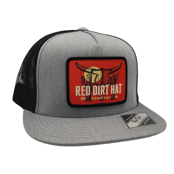 Red Dirt Boone Heather Grey and Black 5 Panel - RDHC-423