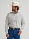 Wrangler Men's Relaxed Fit White Print Button Down Shirt-112374625