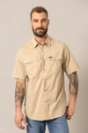 Kimes Ranch Mens Rio Light Khaki Short Sleeve Shirt-RioKhaki