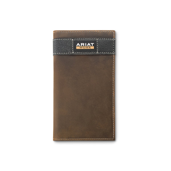 Ariat Rodeo Work Brown Logo Wallet - A3400102