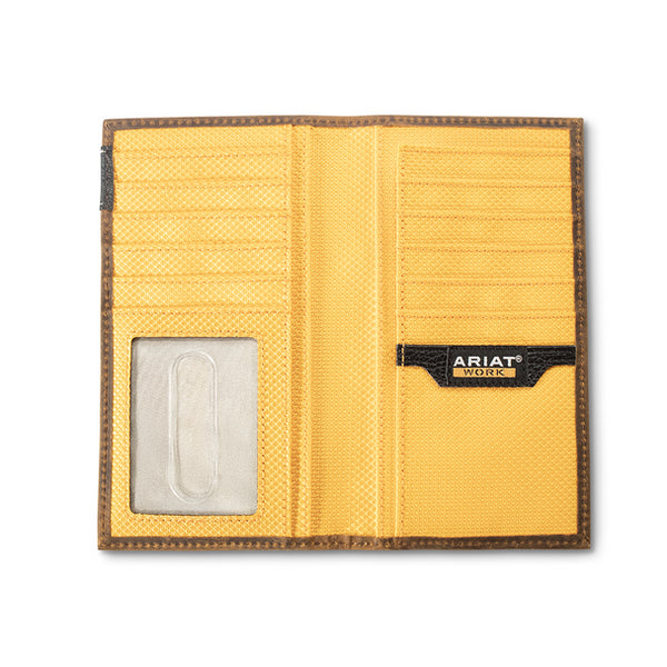 Ariat Rodeo Work Brown Logo Wallet - A3400102