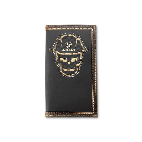 Ariat Rodeo Work Roughneck Black Checkbook Wallet - A3400701