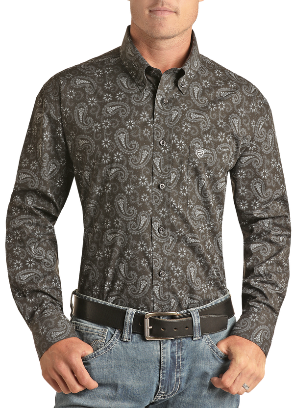 ROCK AND ROLL PAISLEY BUTTON DOWN-RRMSODR0QK
