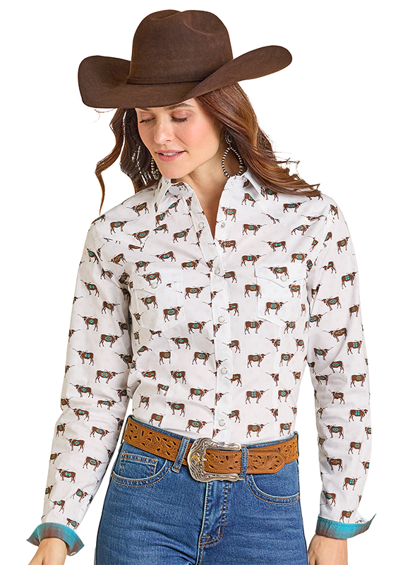 Women's Panhandle Long Sleeve Pearlsnap - RWN2S07092