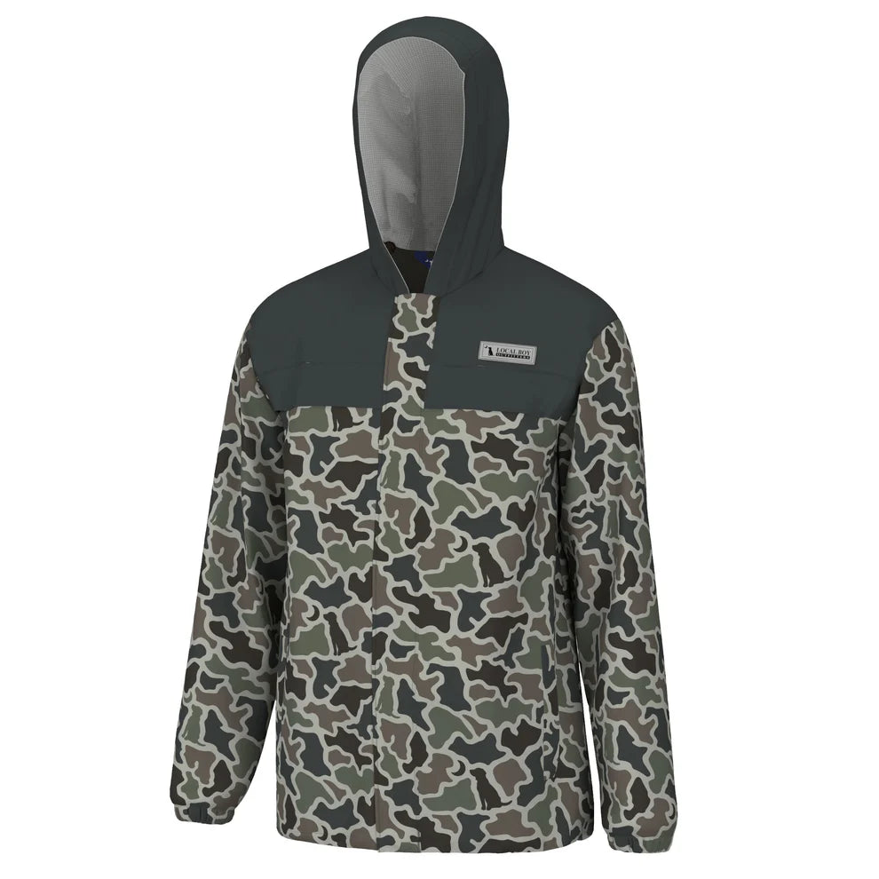 Local Boy Outfitters Rain Jacket - Sand Dog & Moon Camo - L1300031-SDMC