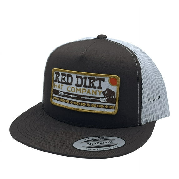 Red Dirt Arrows Brown Flat Bill Hat-RDHC165