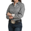 Cinch Ladies Grey Paisley Button Up-MSW9165071