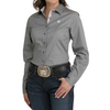 Cinch Ladies Grey Paisley Button Up-MSW9165071