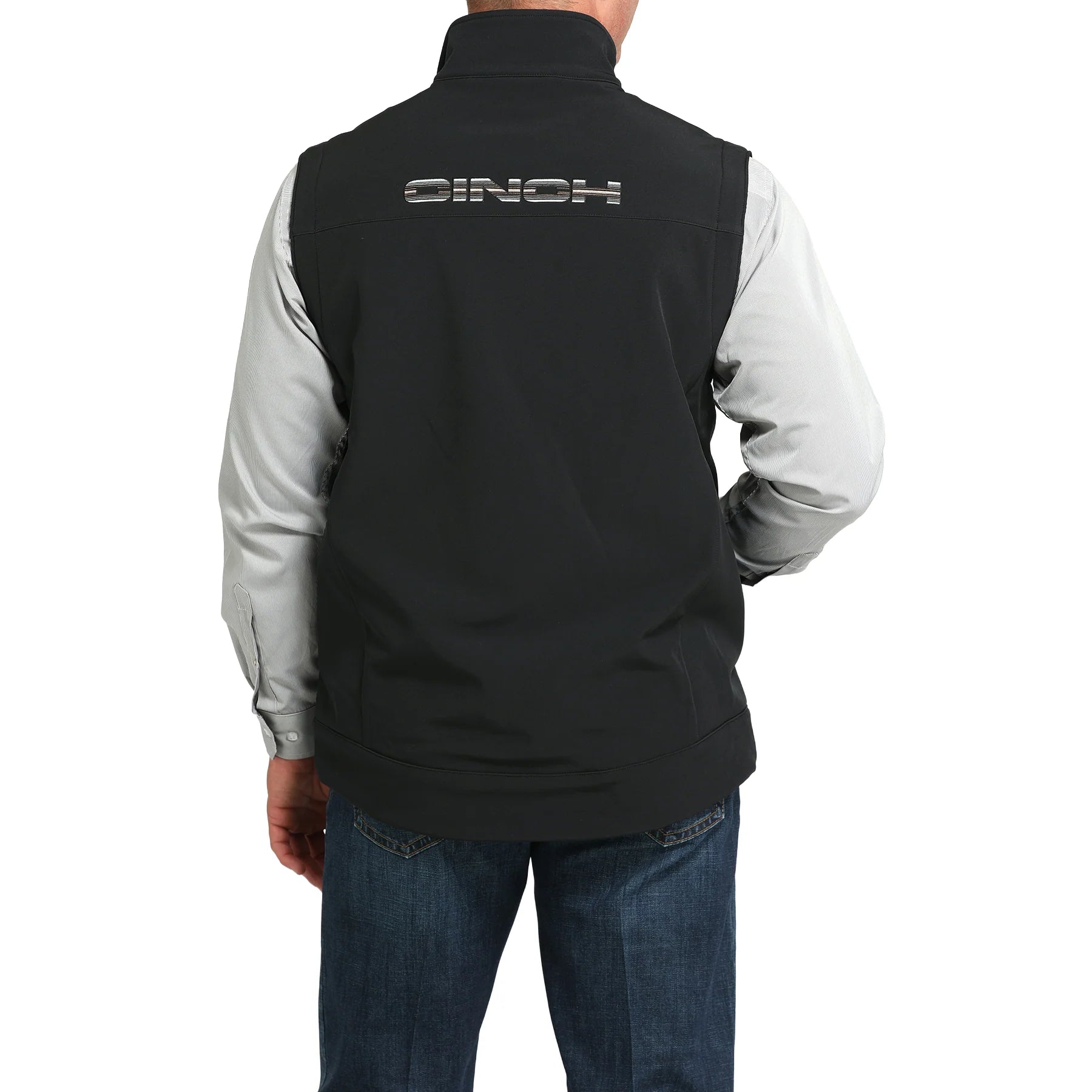 Cinch Men's Concealed Carry Black Bonded Vest - MWV1541010/MWV154110X