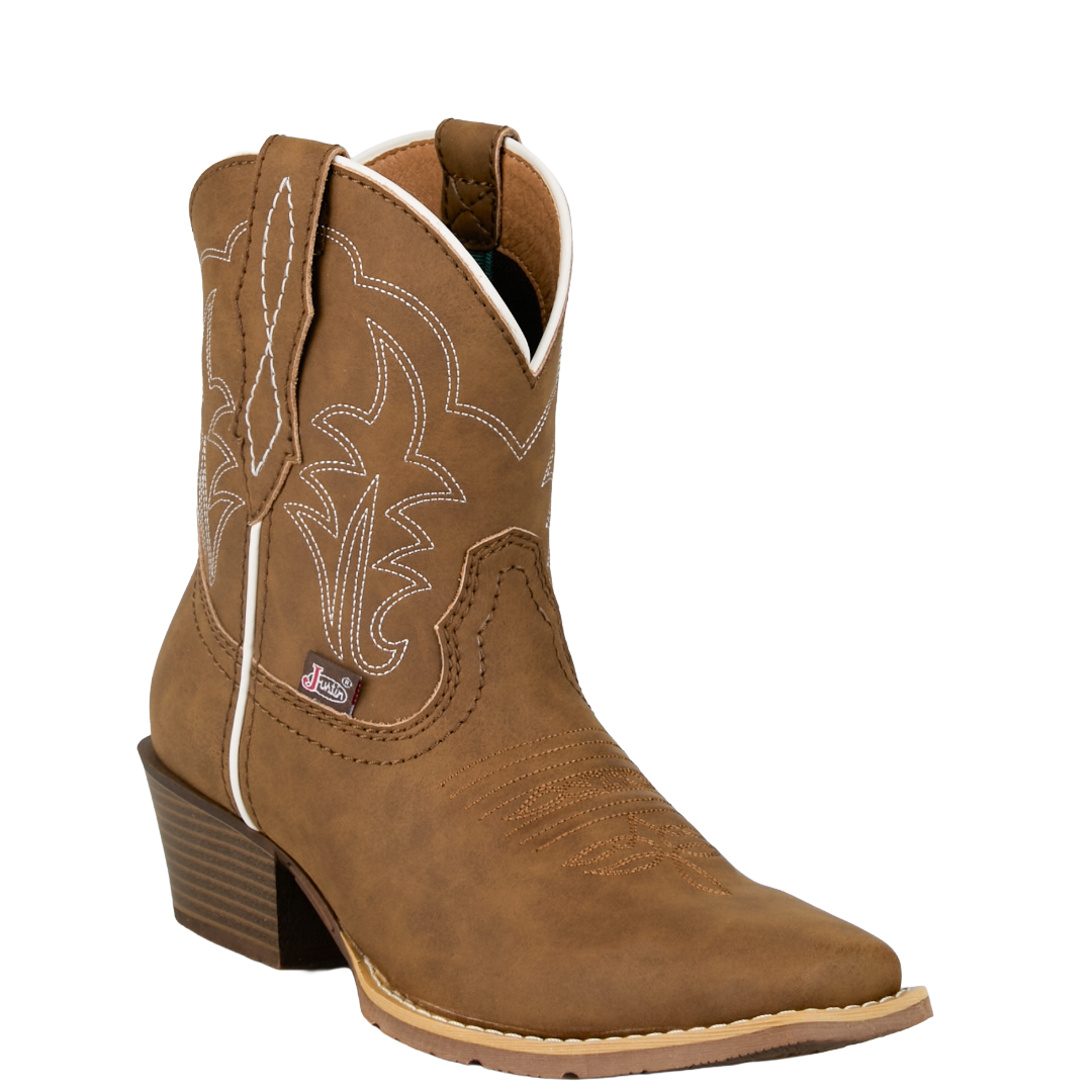 Justin Ladies Dee Brown Cowhide Leather Western Bootie  - GY9511
