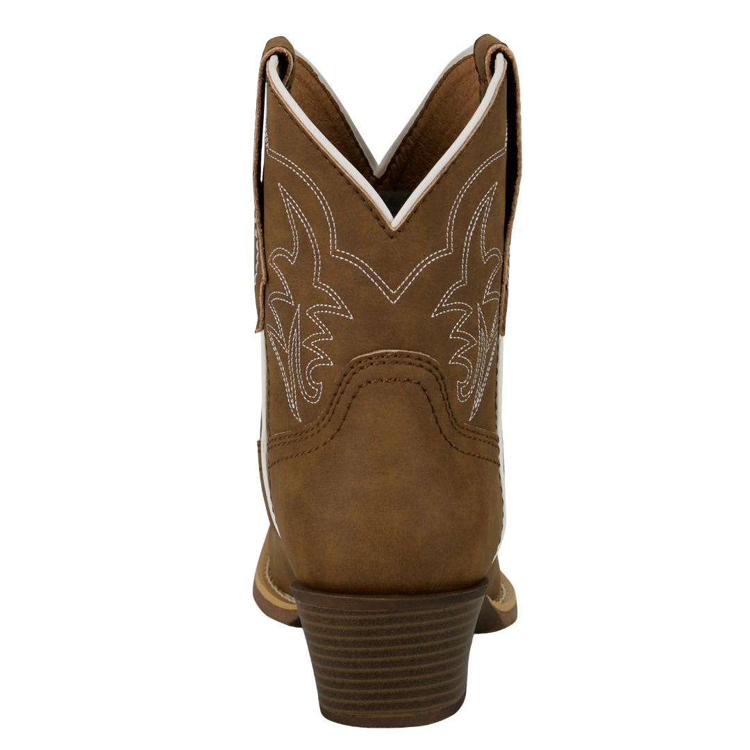 Justin Ladies Dee Brown Cowhide Leather Western Bootie  - GY9511