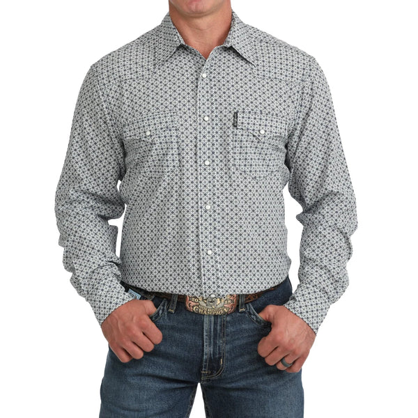 Cinch Men's Long Sleeve Print ArenaFlex Shirt- MTW1303111