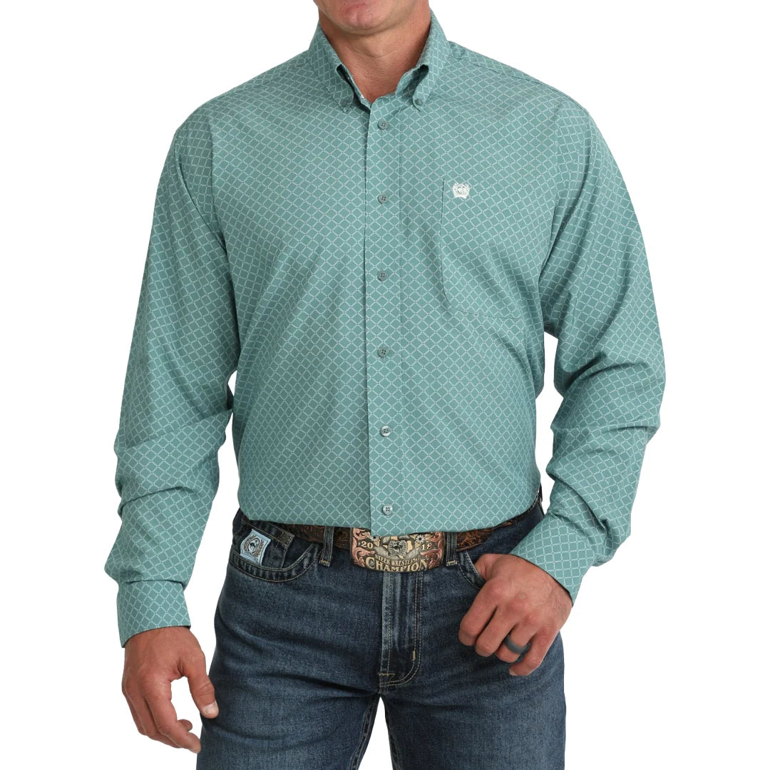 Cinch Men's Long Sleeve Print ArenaFlex Shirt- MTW1106136