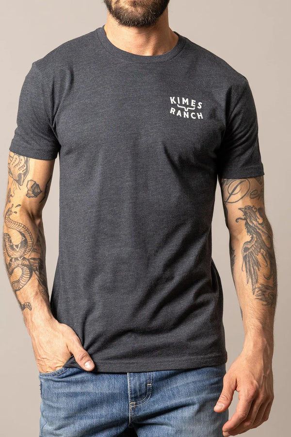 Kimes Ranch Men's "Roy" T-Shirt - Charcoal - RoyCharcoal