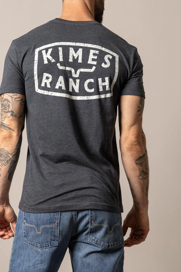 Kimes Ranch Men's "Roy" T-Shirt - Charcoal - RoyCharcoal