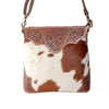 Myra Bag Glorious Rangelands Crossbody Bag In Brown And White - S-11872