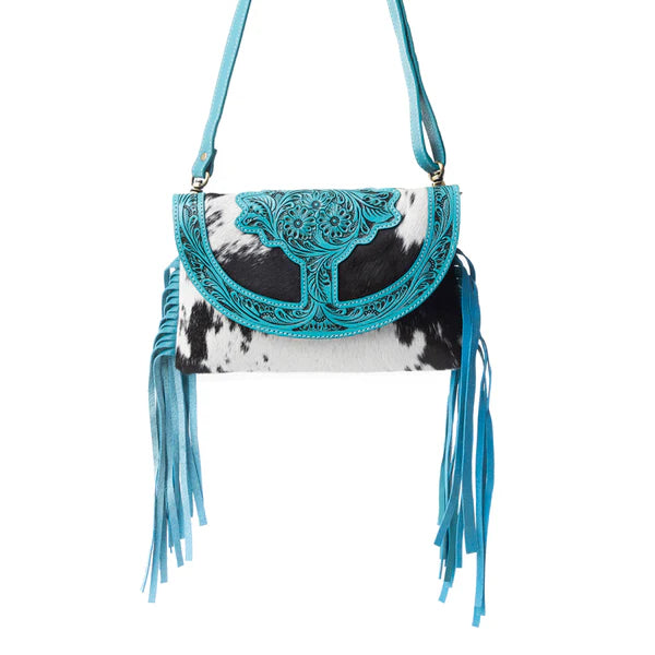 Myra Bag Stonedrop Ridge Crossbody Bag In Teal - S-12257