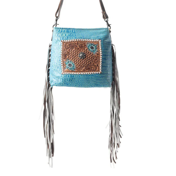 Myra Firmament Hand-Tooled Bag - S-4686