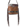Myra Russet statement Hand-Tooled Bag - S-4705