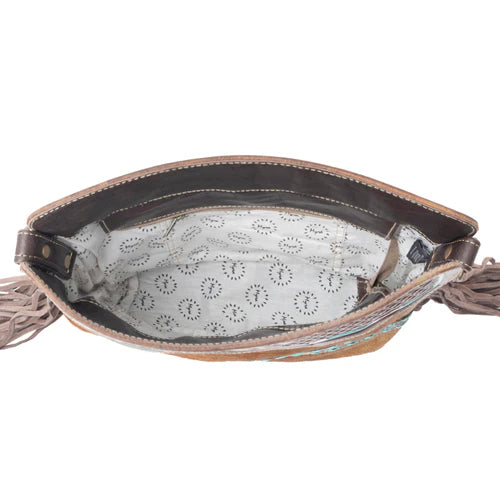 Myra Russet statement Hand-Tooled Bag - S-4705