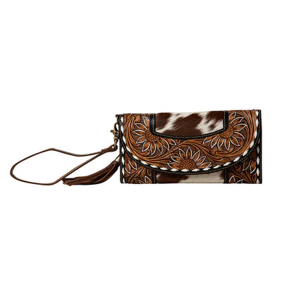 Myra Bag Sandstone Trail Hairon Wristlet Wallet - S-7481