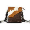 Myra Stratford Trail Fringed Concealed-Carry Bag In Brown & White - S-7950