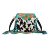 Myra Pony Trail Fringed Hand-Tooled Bag - S-8017